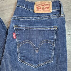 Levis Classic Straight Leg Jeans Dark Wash Blue Denim 4M W27 L30 39250-0062